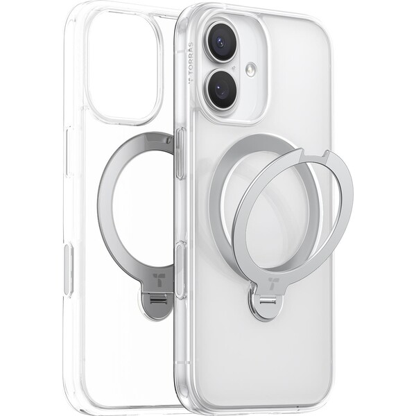 E-shop Torras Ostand Q3 Spin MagSafe kryt iPhone 17 priehľadný