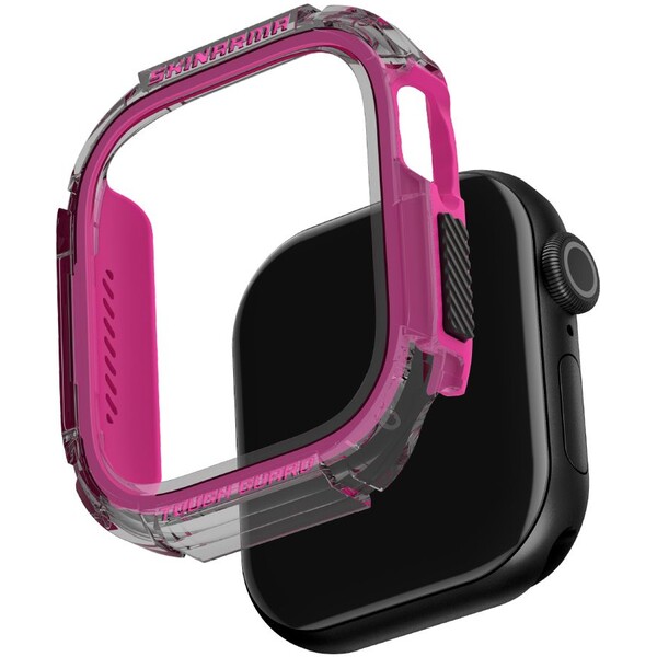 SKINARMA Atóm kryt Apple Watch 42mm tmavo ružový