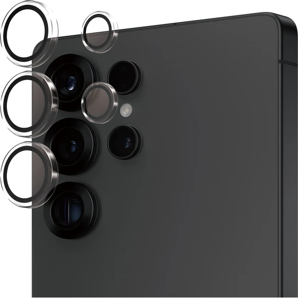 PanzerGlass® Hoops® Samsung Galaxy S25 Ultra číre ochranné krúžky pre šošovky fotoaparátu - Ochranné fólie a sklo - Hlavný obrázok