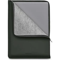 Woolnut Matte PU Folio puzdro MacBook Pro 16" tmavozelené - Puzdra