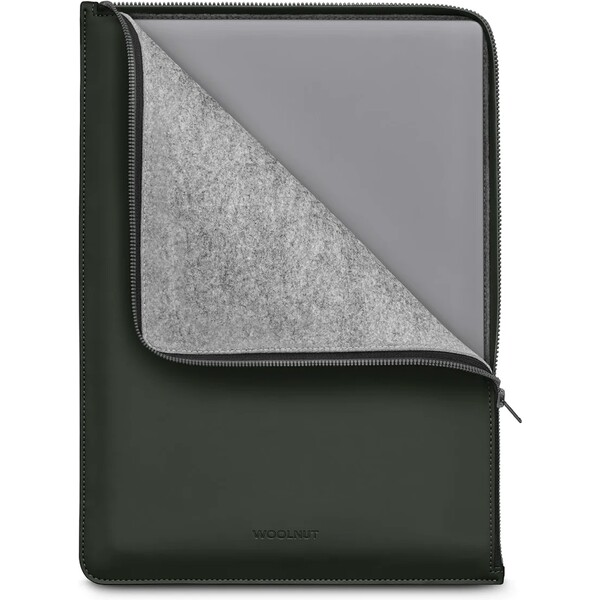 E-shop Woolnut Matte PU Folio puzdro MacBook Pro 16" tmavozelené