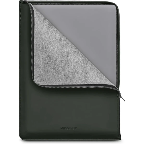 Woolnut Matte PU Folio puzdro MacBook Pro 16" tmavozelené - Puzdra - Hlavný obrázok