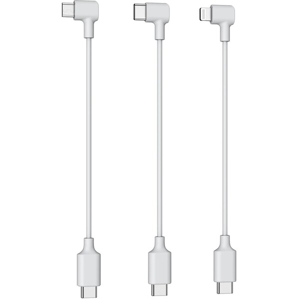 Potensic náhradné prepojovacie káble k telefónom (micro USB + USB-C + Lightning)
