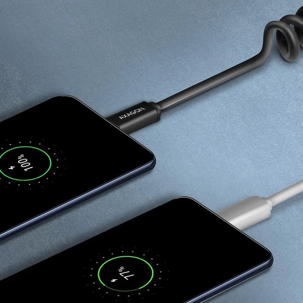 AXAGON BUCM-AM20TB krútený kábel USB-C - USB-A 1.1m čierny - Káble - Obrázok 31P0000K01