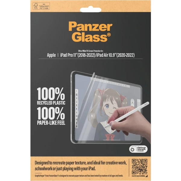 PanzerGlass GraphicPaper fólie na písanie a kreslenie iPad Pro 11" (2018-2022)/Air 10.9'’ (2020-2022 - Ochranné fólie a sklo - Obrázok 31R4000J01