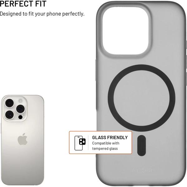 TPU gélový kryt FIXED MagStory s podporou MagSafe pre Apple iPhone 16 Pro, dymový - Puzdra - Obrázok 31c6ad90b63a4841a530c09d9ccaf485