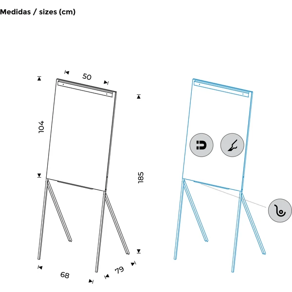 Rocada 605V22 magnetický flipchart - Flipcharty - Obrázok 31d7cd63b8aa48cc987cf44dab3f01cc