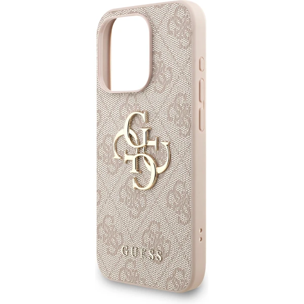 Guess PU 4G Metal Logo Strap kryt iPhone 15 Pro Max ružový - Puzdra - Obrázok 31e0bcb1d39a4707bef3180ab15735e0