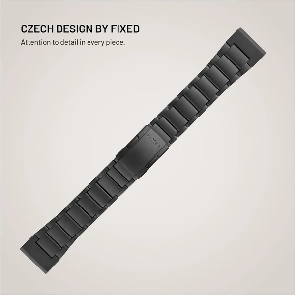 FIXED Titanium Strap titánový remienok Garmin QuickFit 26mm, čierny - Remienky - Obrázok 31fc1e2209e3495499a92d9430b52826