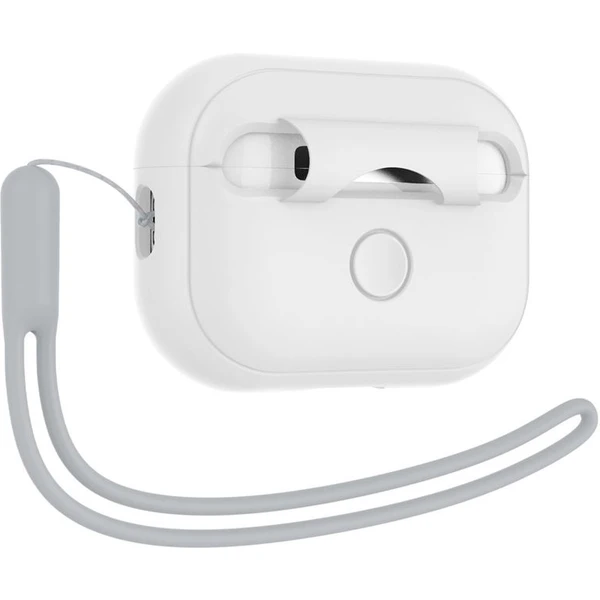 Spigen Silicone Fit puzdro s pútkom Apple AirPods Pro (2nd Gen) biele - Puzdra - Obrázok 3205000J01