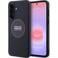 Oracle Red Bull Racing PU kožený červený krúžok MagSafe kryt Samsung Galaxy A37 modrý - Puzdra