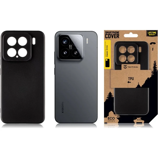 Tactical TPU kryt Xiaomi 15 5G čierny - Puzdra - Obrázok 32281378bbb0410a8b4a537af23d76c0