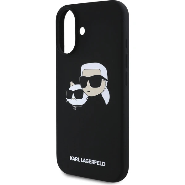 Karl Lagerfeld Liquid Silicone Double Heads MagSafe kryt iPhone 16 Plus čierny - Puzdra - Obrázok 323e9ccd6f604cf29c81aa58b6f718f7
