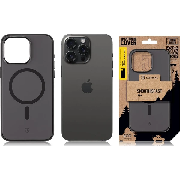 Tactical MagForce SmoothIsFast kryt Apple iPhone 15 Pro Max čierny - Puzdra - Obrázok 325d66cca30047b2927554a307459b21