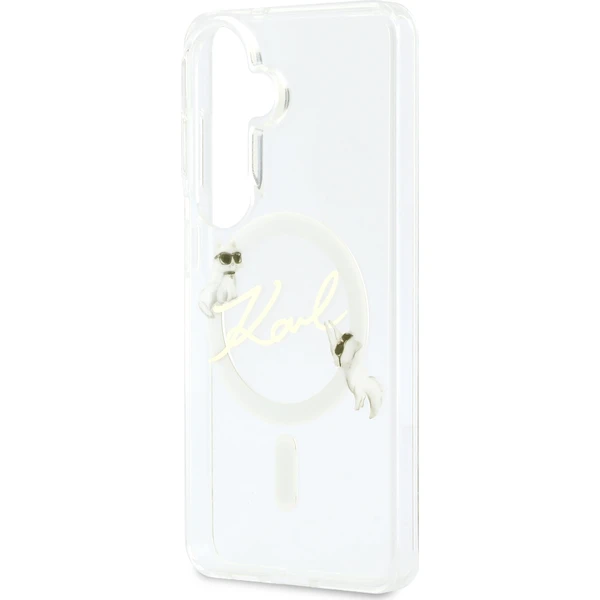 Karl Lagerfeld IML Choupette Karl Script Logo Magnetický kryt Samsung Galaxy S26 číry - Puzdra - Obrázok 32866d9d387d4c1684268e6753dea5e3