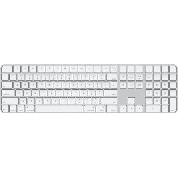 Apple Magic Keyboard s Touch ID a numerickou klávesnicou strieborná - americká angličtina