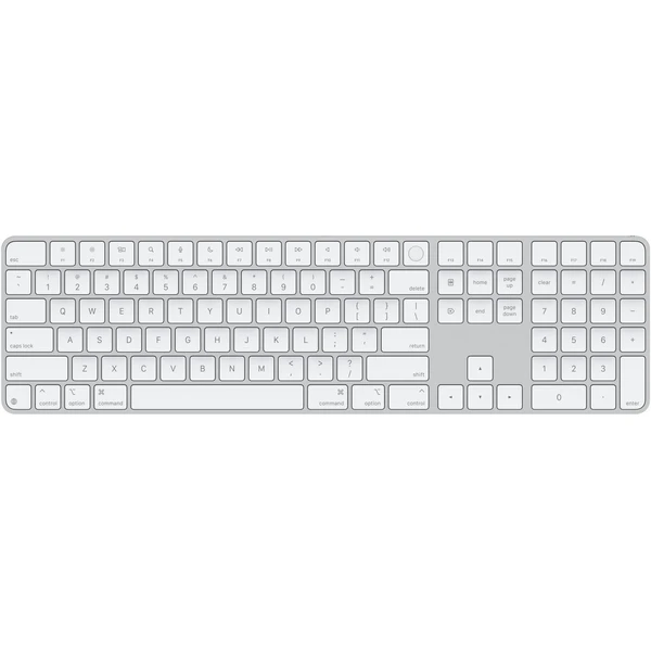 Apple Magic Keyboard s Touch ID a numerickou klávesnicou strieborná - americká angličtina - Klávesnice - Hlavný obrázok