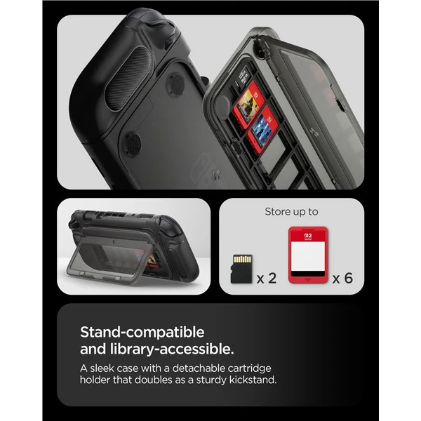 Spigen Snap Switch modulárne púzdro pre Nintendo Switch 2 čierne - Puzdra - Obrázok 328b011bd5d842b4ac638823d55ad587