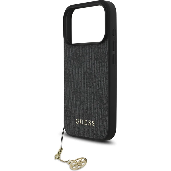 Guess 4G Charm kryt iPhone 17 Pro sivý - Puzdra - Obrázok 328efe057daf42e3831fc973626660a8