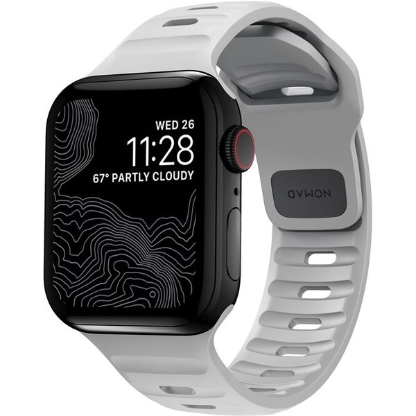 Nomad Sport Strap M/L remienok pre Apple Watch Ultra 49/45/44/42 mm Lunar Gray