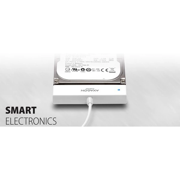 AXAGON ADSA1S USB 2.0 SATA HDD/SSD adaptér vr. 2.5' púzdra - Externé boxy - Obrázok 32GV000501