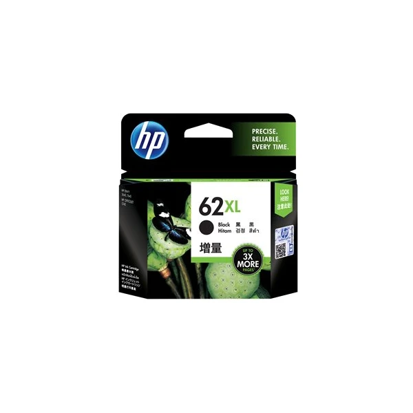 HP 62 originálna atramentová kazeta s vysokou výťažnosťou XL čierna - Cartridge - Hlavný obrázok
