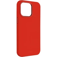 FIXED MagFlow silikónový kryt s MagSafe Apple iPhone 16 Pro červený - Puzdra