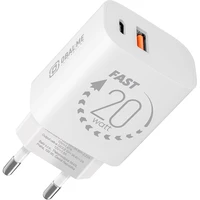 OBAL:ME nabíjačka USB-A/USB-C (20W) biela - Nabíjačky