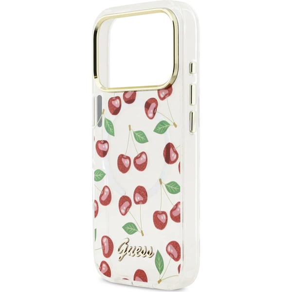 Guess IML Glitter Cherry MagSafe kryt iPhone 17 Pro - Puzdra - Obrázok 32e407c43d9748a08bbbb4603601b307