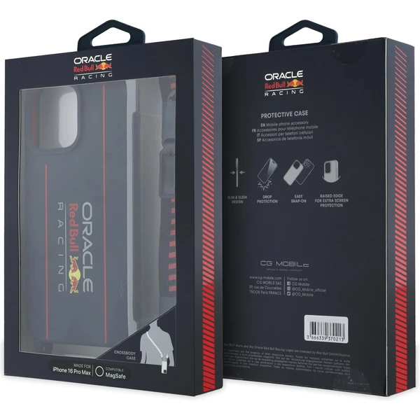Oracle Red Bull Racing Silicone Vertical Logo MagSafe zadný kryt + Crossbody popruh iPhone 16 Pro Ma - Puzdra - Obrázok 32ec7e4c8caa4e86bf3a6ebf0d311e58
