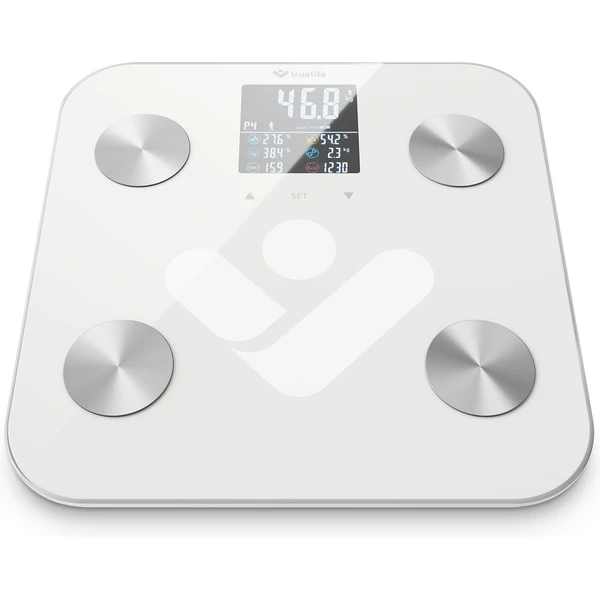 TrueLife FitShape S6 BT múdra váha biela - Inteligentné váhy - Obrázok 3316395402714ed09c199082f145c3ee