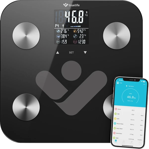TrueLife FitScale W6 BT múdra váha čierna - Inteligentné váhy - Obrázok 3318c6d1622c415c85a6cae3c86dfcc4