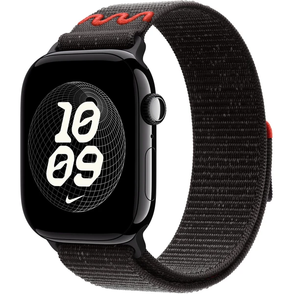 Apple Watch 49/46/45/44mm Midnight Black prevliekací športový remienok Nike - Remienky - Hlavný obrázok