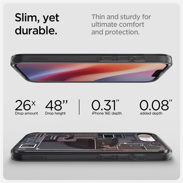 Spigen Ultra Hybrid MagSafe kryt iPhone 17e/16e zero one black - Puzdra - Obrázok 332334b98d4c4a8697155b947ecc4ea1