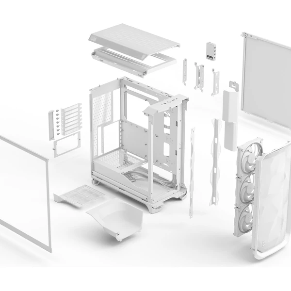 Fractal Design Meshify 3 Ambience Pro RGB White TG - Počítačové skrine - Obrázok 332G000J01
