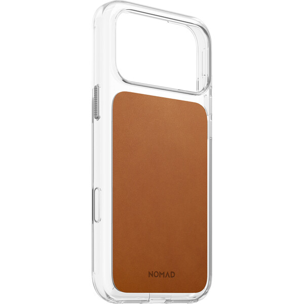 Nomad Clear Leather (Horween) MagSafe kryt iPhone 17 Pro Max/18 Pro Max Saddle - Puzdra - Obrázok 333b100b87114723b2d1ce76a2882ef2
