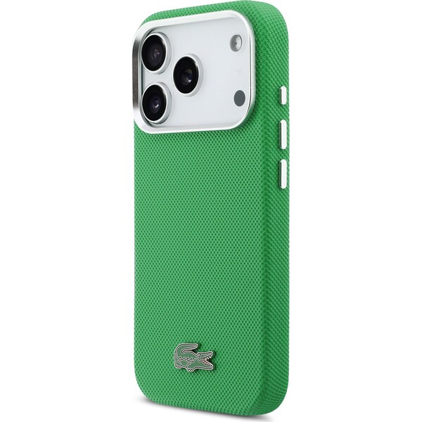 Lacoste PVC Iconic Petit Pique Metal Logo MagSafe kryt iPhone 17 Pro zelený - Puzdra - Obrázok 3341a963c0ae44e18048f21ac2da9dd9