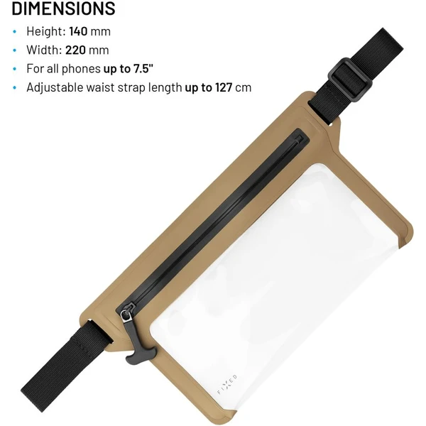 FIXED Dry Belt vodeodolné puzdro okolo pása zelené - Puzdra - Obrázok 334811c9346c4701af370d19a56fdb1c