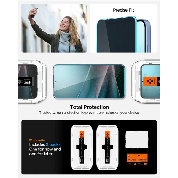 Spigen Glass tR EZ Fit HD (Privacy) tvrdené sklo Samsung Galaxy S25+/S24+ (2 ks) - Ochranné fólie a sklo - Obrázok 33656819a66e430dbf129293194543c6