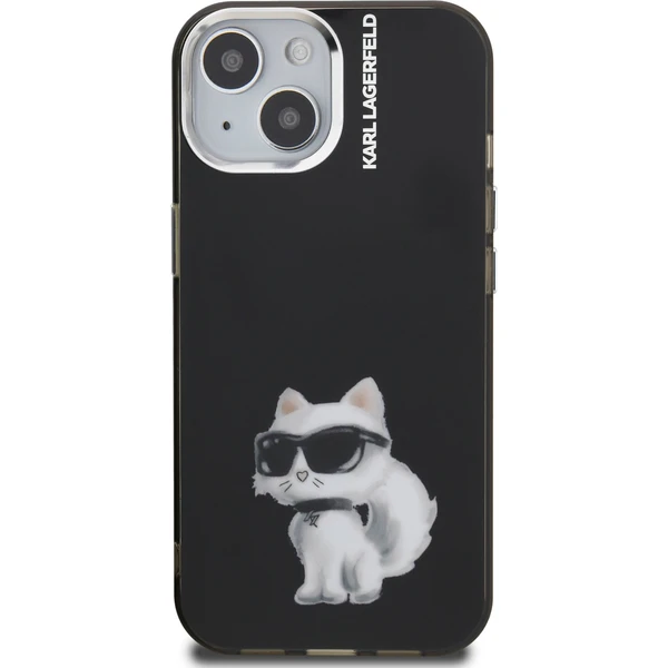 Karl Lagerfeld IML Aquarelle Chúpette kryt iPhone 15 čierny - Puzdra - Obrázok 3371c8c8a7ba4eb9854c7ed14936d75b