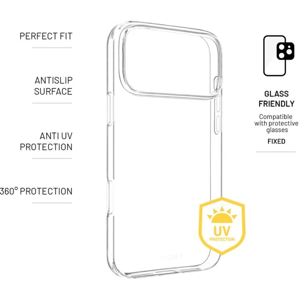 FIXED Story AntiUV TPU kryt Apple iPhone 17 Pro Max číry - Puzdra - Obrázok 3373f27dc9664f559e51abca4b6bf768