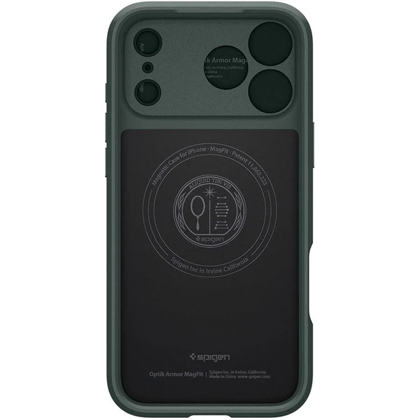 Spigen Optik Armor MagSafe kryt iPhone 17 Pro abyss green - Puzdra - Obrázok 337fe10bb9ca49bcbed11c55c1bbf276