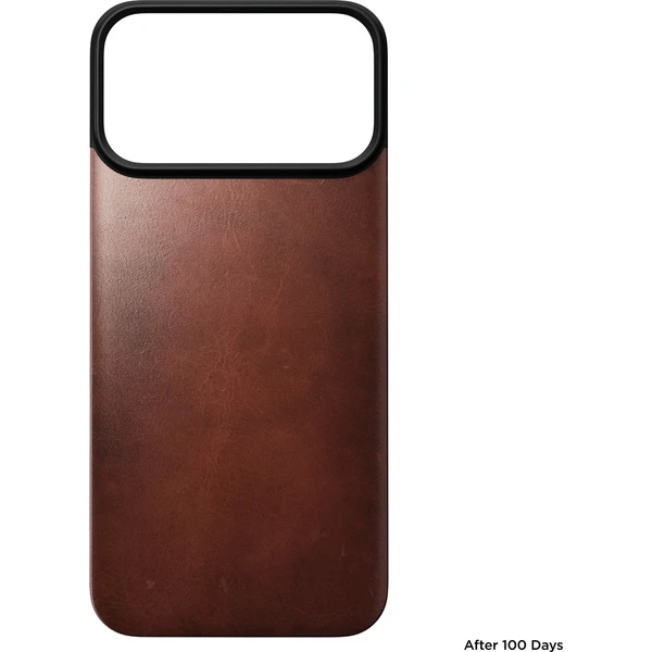 Nomad Magnetic Leather Back (Horween) MagSafe kožený kryt iPhone 18 Pro Max Olde Dublin - Puzdra - Obrázok 33856e59ef9f491389e83b84bca4b180