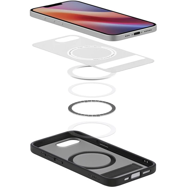 Spigen Ultra Hybrid S MagSafe obal iPhone 17e/16e frost black - Puzdra - Obrázok 3395e7ea806e40c0a309177e06d39c32