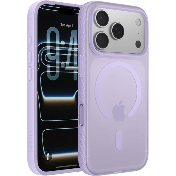 Belkin SheerForce Grip MagSafe kryt iPhone 17 Pro levandulový - Puzdra - Hlavný obrázok