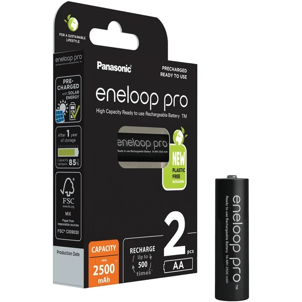 Panasonic Eneloop PRO AA nabíjacia batéria 2500 mAh (2ks) - Batérie - Hlavný obrázok