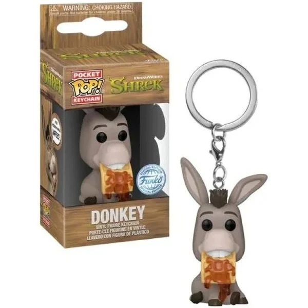 Funko POP! Keychain: Shrek DW30th - Donkey - Kľúčenky - Hlavný obrázok