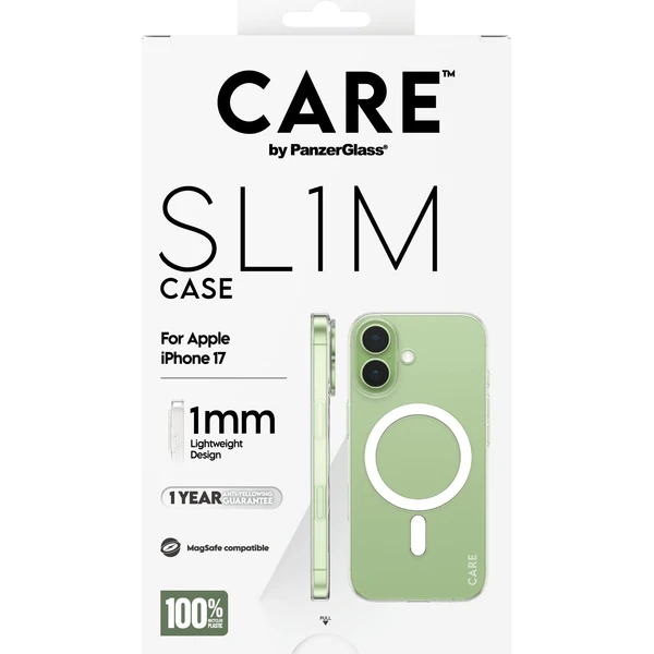 PanzerGlass® CARE SL1M (1mm) MagSafe kryt Apple iPhone 17 číry - Puzdra - Obrázok 33XL000K01