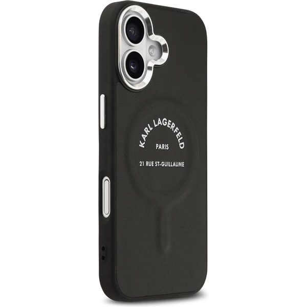 Karl Lagerfeld PU RSG Logo MagSafe kryt iPhone 17 čierny - Puzdra - Obrázok 33a8d147d02f4b13bb944ef621b8d765