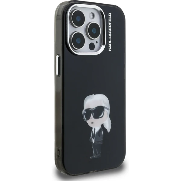 Karl Lagerfeld IML Aquarelle Karl kryt iPhone 15 Pre čierny - Puzdra - Obrázok 33ffabae97bc4fa0b70e87885bac84a9